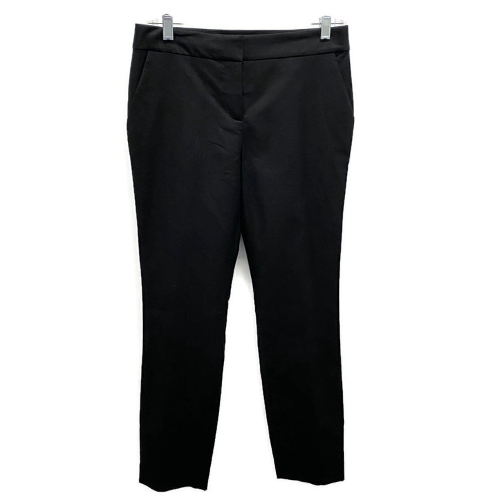 Diane Von Furstenberg Black Waffled Tapered Pants